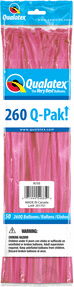 Qualatex - 260Q Qpak Rose Latex Balloons (50ct) - SKU:87373 - UPC:071444546850 - Party Expo