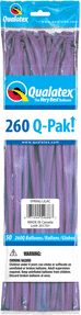 Qualatex - 260Q Qpak Spring Lilac Latex Balloons (50ct) - SKU:87374 - UPC:071444546867 - Party Expo