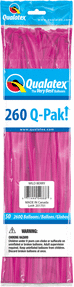 Qualatex - 260Q Qpak Wild Berry Latex Balloons (50ct) - SKU:87366 - UPC:071444546683 - Party Expo