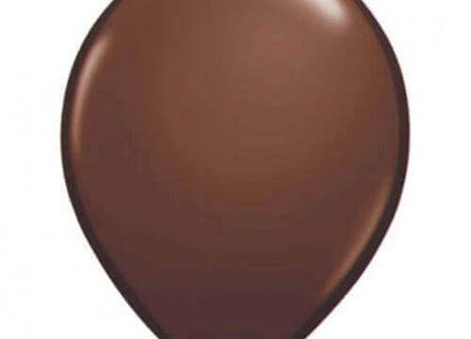 Qualatex - 5" Chocolate Brown Latex Balloons (100ct) - SKU:68776 - UPC:071444687768 - Party Expo