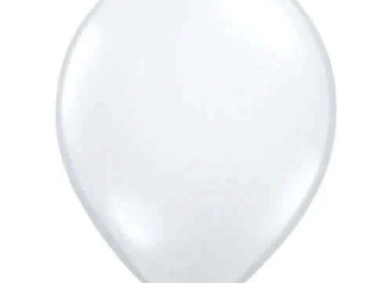 Qualatex - 5" Diamond Clear Latex Balloons (100ct) - SKU:6494 - UPC:071444435529 - Party Expo