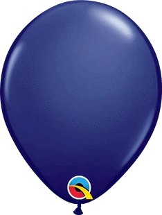 Qualatex - 5" Navy Latex Balloons (100ct) - SKU:91178 - UPC:071444571258 - Party Expo