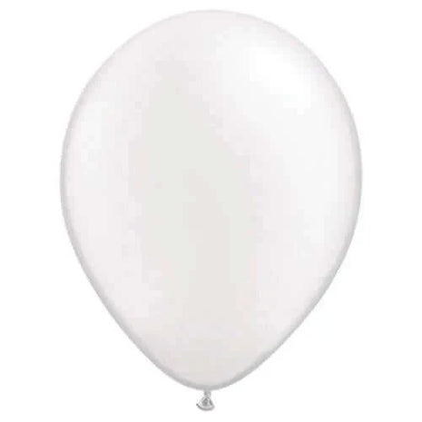 Qualatex - 5" Pearl White Latex Balloons (100ct) - SKU:6535 - UPC:071444435970 - Party Expo