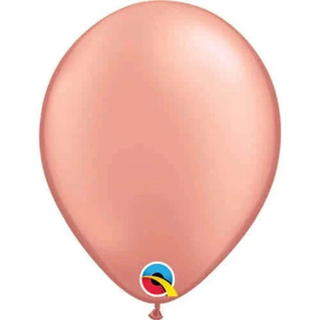 Qualatex - 5" Rose Gold Latex Balloons (100ct) - SKU:90366 - UPC:071444573405 - Party Expo