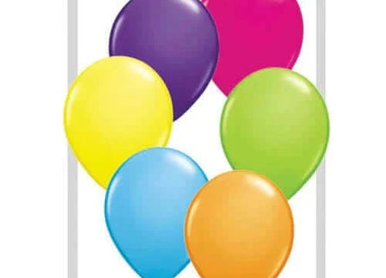 Qualatex - 5" Tropical Assorted Latex Balloons (100ct) - SKU:55278 - UPC:071444344401 - Party Expo