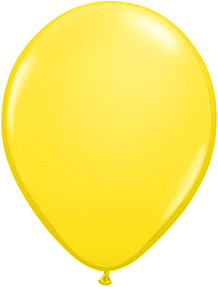 Qualatex - 5" Yellow Latex Balloons (100ct) - SKU:6547 - UPC:071444436090 - Party Expo