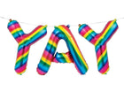 Rainbow Foil Balloon YAY Banner - SKU:331786 - UPC:039938503697 - Party Expo