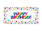 Rainbow Foil Birthday Large Party Banner - SKU:331784 - UPC:039938503673 - Party Expo