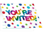 Rainbow Foil Invite - SKU:337695 - UPC:039938592066 - Party Expo