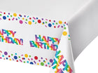 Rainbow Foil Table Cover - SKU:335537 - UPC:039938550233 - Party Expo