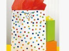 Rainbow Polka Dot Gift Bag - SKU:58260 - UPC:011179582600 - Party Expo