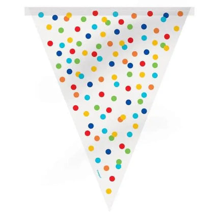 Rainbow Polka Dots Flag Banner - Party Expo