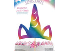 Rainbow Unicorn Horn Cake Topper - SKU:97964 - UPC:749567979649 - Party Expo