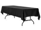 Rectangle Fabric Tablecloth - Black - SKU:7069Blk - UPC:809726855631 - Party Expo