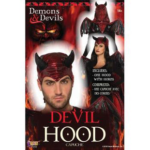 Red Devil Hood Headpiece - SKU:81212 - UPC:721773812125 - Party Expo