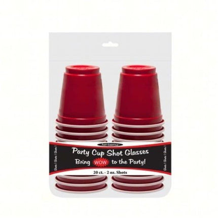 Red Party Shot Glasses 2oz. (20 count) - Party Expo
