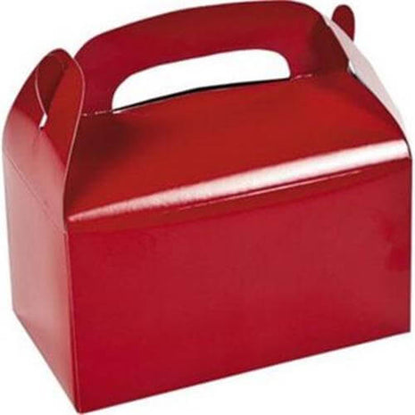 Red Treat Boxes ( 6 count) - SKU:33595 - UPC:886102080825 - Party Expo