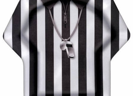 Referee Shirt Shaped Tray - SKU:431180 - UPC:192937216538 - Party Expo