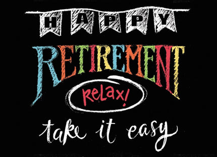 Retirement Chalk Lunch Napkins - SKU:665977 - UPC:039938222512 - Party Expo