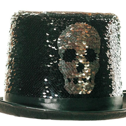 Reversible Skull Top Hat - Adult - SKU:30281 OS - UPC:843248149021 - Party Expo