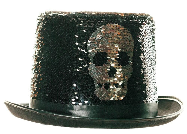 Reversible Skull Top Hat - Adult - SKU:30281 OS - UPC:843248149021 - Party Expo