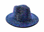 Rhinstone Hat - Blue - SKU:JC543-PRP - UPC:847218065595 - Party Expo