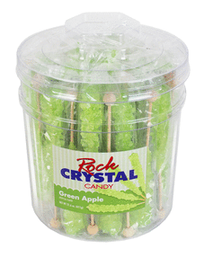Rock Candy - Green Apple Flavor (Sold Individually; 1 each) - SKU:75480 - UPC:009138842216 - Party Expo