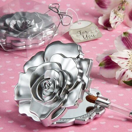 Rose Mirror - Silver - SKU:5945 - UPC:638054059455 - Party Expo