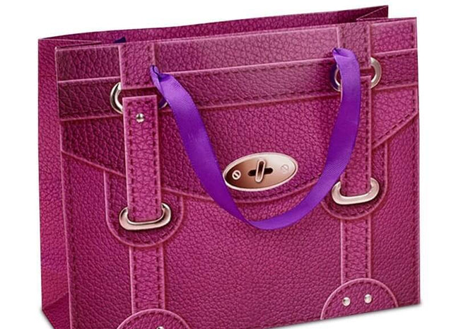 Rosy Faux Leather Handbag (Large Giftbag) - SKU: - UPC:78311334 - Party Expo