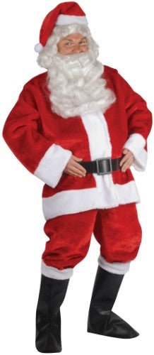 Santa Claus Plush Costume Suit - (42-48) - SKU:CA-0001 - UPC:099996028402 - Party Expo