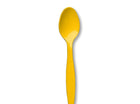 School Bus Yellow Plastic Spoons - SKU:010554 - UPC:073525109206 - Party Expo
