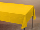 School Bus Yellow Plastic Tablecover - SKU:011012 - UPC:039938172558 - Party Expo