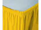 School Bus Yellow Plastic Tableskirt - SKU:010041 - UPC:073525026022 - Party Expo