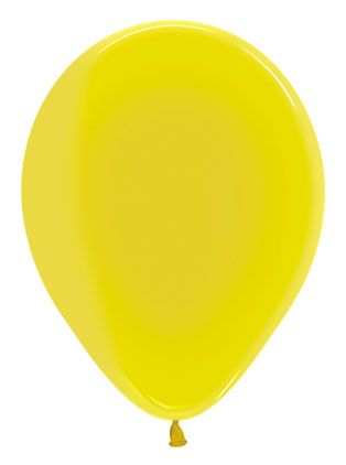 Sempertex - 11" Crystal Yellow Latex Balloons (50pcs) - SKU:234366 - UPC:7703340234366 - Party Expo