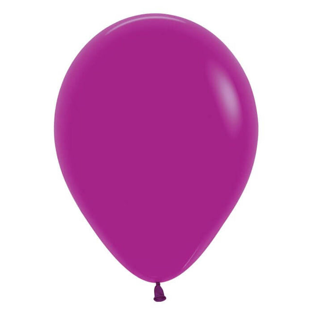 Sempertex - 11" Deluxe Purple Orchid Latex Balloons (100pcs) - SKU:535161 - UPC:030625535168 - Party Expo