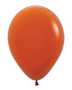 Sempertex - 11" Deluxe Sunset Orange Latex Balloons (100pcs) - SKU:535281 - UPC:030625535281 - Party Expo