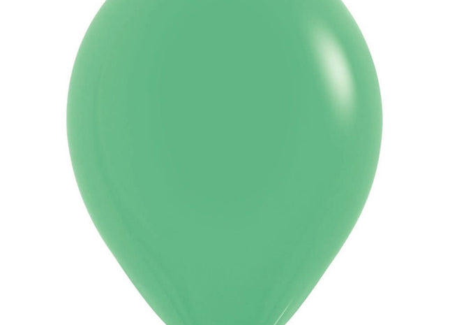 Sempertex - 11" Fashion Green Latex Balloons (100pcs) - SKU:530041 - UPC:030625530040 - Party Expo