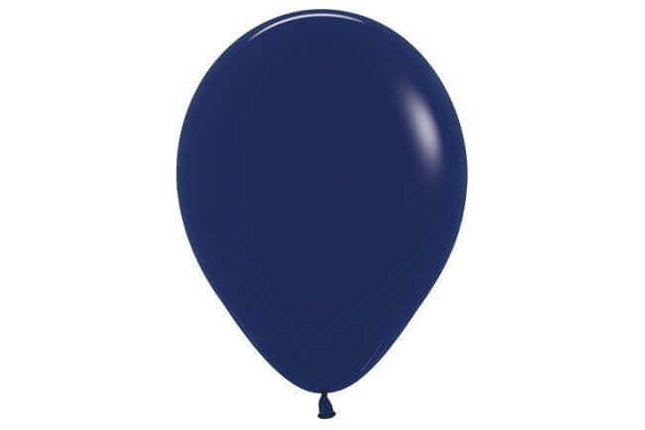 Sempertex - 11" Fashion Navy Blue Latex Balloons (50pcs) - SKU:255378 - UPC:7703340255378 - Party Expo