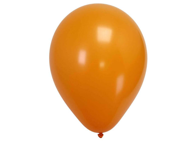 Sempertex - 11" Fashion Orange Latex Balloons (50pcs) - SKU:241365 - UPC:7703340231365 - Party Expo