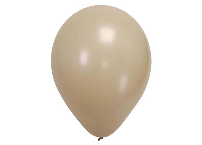 Sempertex - 11" Fashion White Sand Latex Balloons (50pcs) - SKU:17063 - UPC:7703340170763 - Party Expo