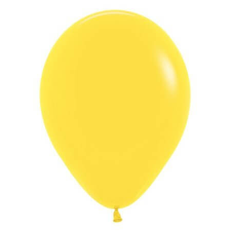 Sempertex - 11" Fashion Yellow Latex Balloons (100pcs) - SKU:530051 - UPC:030625530057 - Party Expo