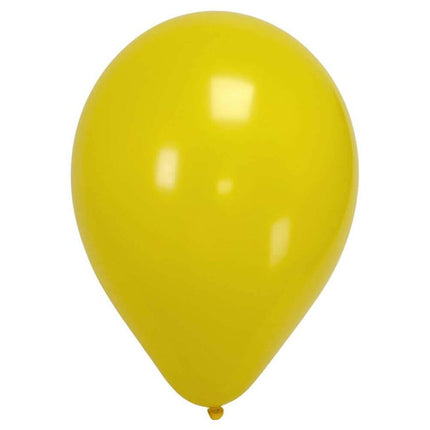 Sempertex - 11" Fashion Yellow Latex Balloons (50pcs) - SKU:230566 - UPC:7703340230566 - Party Expo