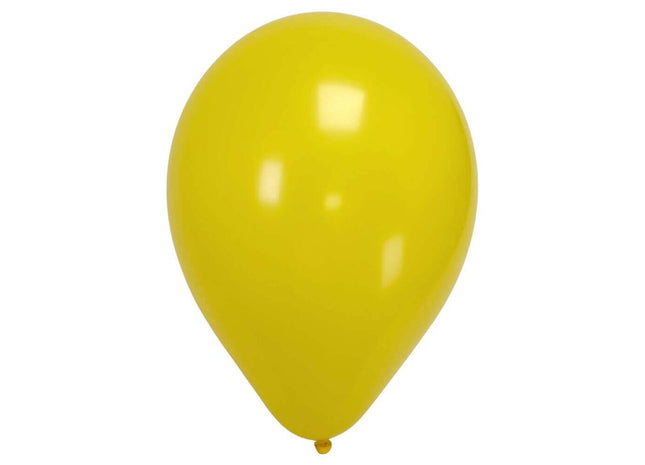 Sempertex - 11" Fashion Yellow Latex Balloons (50pcs) - SKU:230566 - UPC:7703340230566 - Party Expo