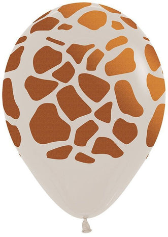 Sempertex - 11" Metallic Assorted Animal Print Latex Balloons (50pcs) - SKU:175942 - UPC:7703340175942 - Party Expo