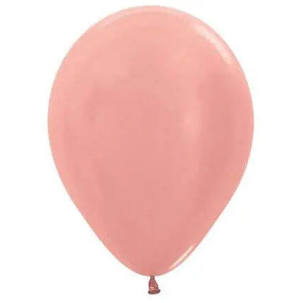 Sempertex - 11" Metallic Rose Gold Latex Balloons (50pcs) Party Expo  