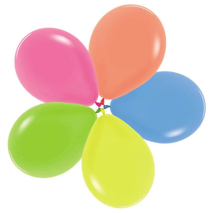 Sempertex - 11" Neon Assortment Latex Balloons (50pcs) - SKU:235066 - UPC:7703340235066 - Party Expo