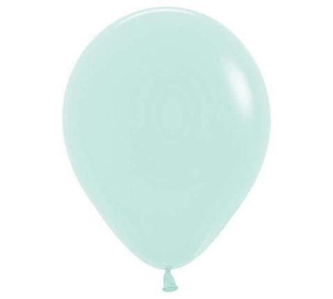 Sempertex - 11" Pastel Matte Green Latex Balloons (100pcs) - SKU:531761 - UPC:030625531764 - Party Expo