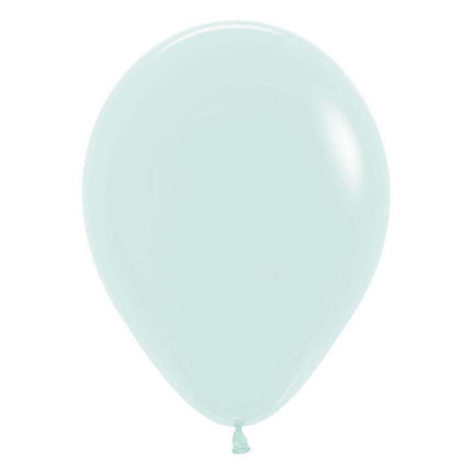 Sempertex - 11" Pastel Matte Green Latex Balloons (50pcs) - SKU:155708 - UPC:7703340155708 - Party Expo