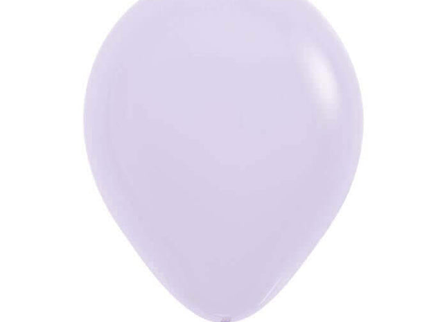 Sempertex - 11" Pastel Matte Lilac Latex Balloons (100pcs) - SKU:531781 - UPC:030625531788 - Party Expo
