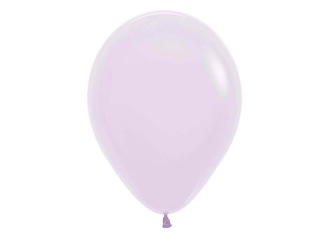 Sempertex - 11" Pastel Matte Lilac Latex Balloons (50pcs) - SKU:155784 - UPC:7703340155784 - Party Expo